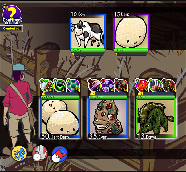 Screenshot of Dudequest gameplay
